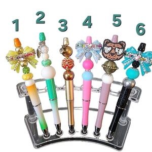 Brighten up your work day with this  of colorful beaded pens to express yourself